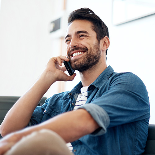 Man talking to accountant